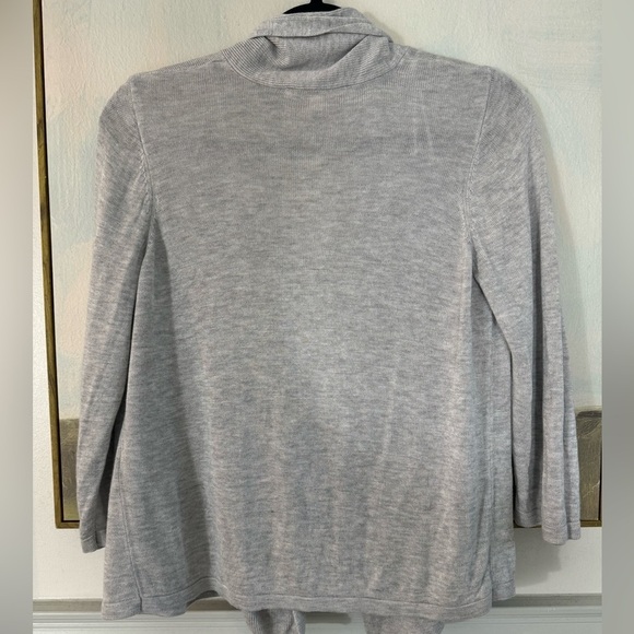 CYRUS Grey Open Front Ribbed Knit Blazer Size Medium - Picture 6 of 6